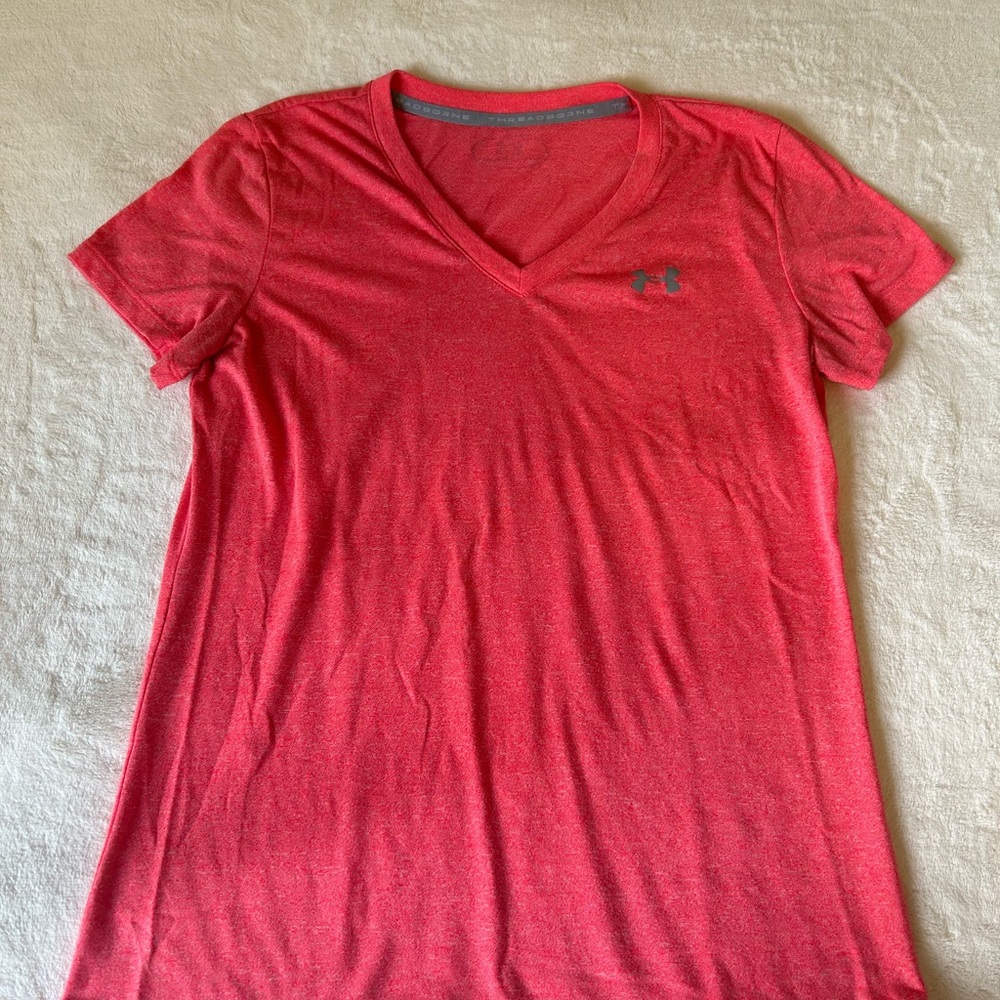 Under Armour Women's Coral V-Neck Tee